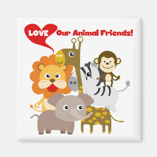 Imán Ame a nuestros amigos animales
