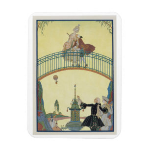 Imán Ame en el puente, ilustracion para los 'Fetes