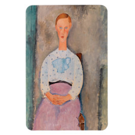 Imán Amedeo Modigliani - Chica con una blusa polka-dot