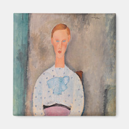 Imán Amedeo Modigliani - Chica con una blusa polka-dot