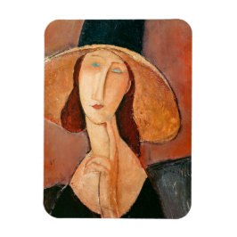 Imán Amedeo Modigliani - Jeanne Hebuterne en gran Gorra