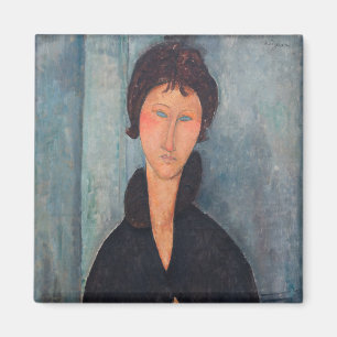 Imán Amedeo Modigliani - Mujer con ojos azules