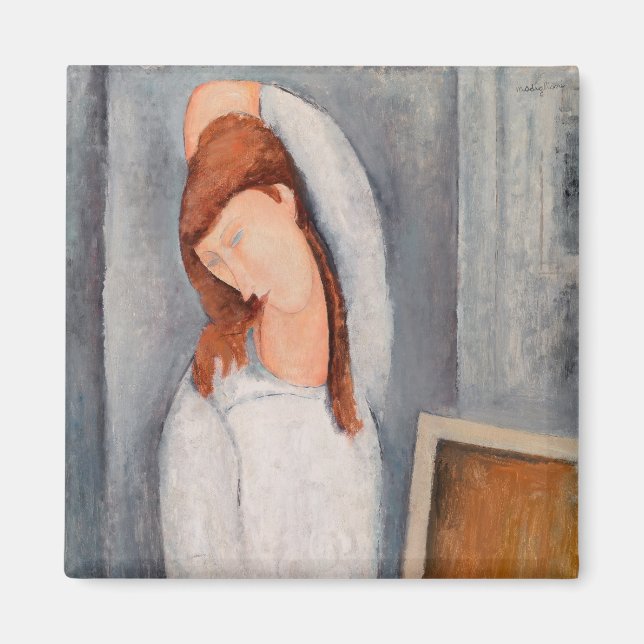 Imán Amedeo Modigliani - Retrato Jeanne Hebuterne #1 (Frente)