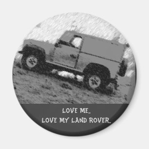 Imán Ámeme. Ame mi Land Rover.