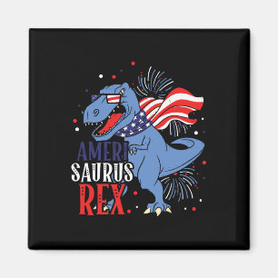 Imán Ameri Saurus Rex 4 de julio Dinosaurio Independenc