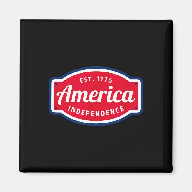 Imán América es 1776 independencia 4 de julio (Frente)