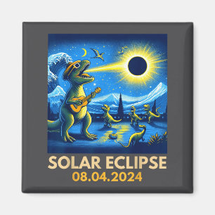 Imán America T-rex Divertido Eclipse Solar Total Bander