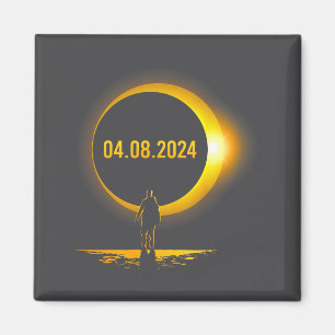 Imán América Totalidad 04 08 24 Divertido Eclipse Total