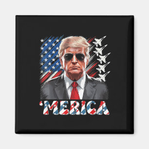 Imán América Trump Feliz 4 De Julio Patriótico Hombres