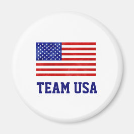 Imán American Flag TEAM USA Olympics Red White Blue