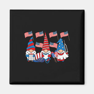 Imán American Gnomes Enfermera Top de Scrub del 4 de Ju