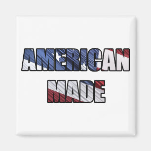 Imán American Made Patriotic Red White and Blue US Flag