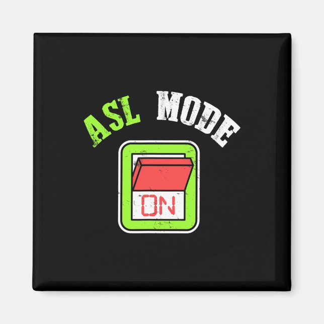 Imán American Sign Language Asl Im Deaf Awareness  (Frente)