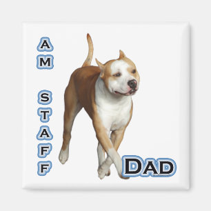 Imán American Staffordshire Dad 4 - Magnet