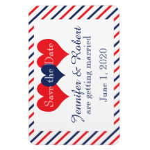 Americana Hearts Wedding Save the Date