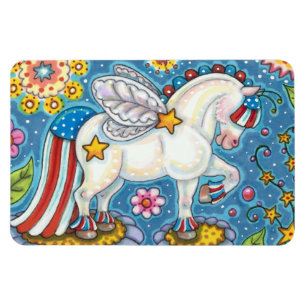 IMÁN AMERICANA WHIMSYNICKER PATRIOTIC PONY BONITO