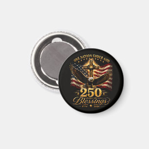 Imán Americano 250 Aniversario Patriótico USA 4 de Juli