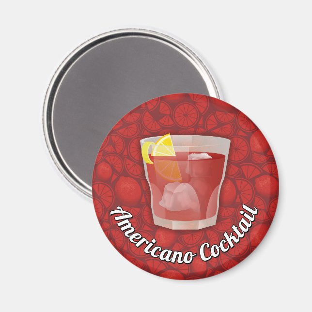 Imán Americano Cocktail (Anverso/Reverso)
