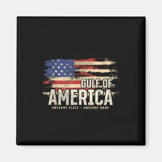 Imán Americano Golfo De Eeuu Grunge Patriótico