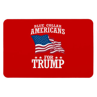 IMÁN AMERICANOS COLARES AZULES PARA TRUMP