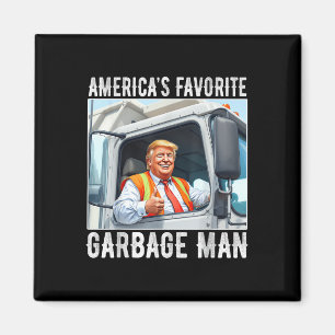 Imán Américas: Hombre de basura favorito Trump en la ba