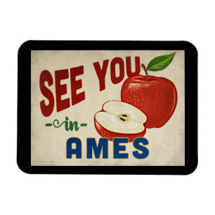 Imán Ames Iowa Apple - Viajes de época