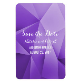 Imán Amethyst Jewel Tones Save the Date Flexi Magnet