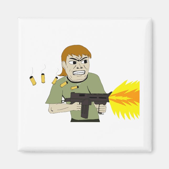 Imán ametralladora (Frente)