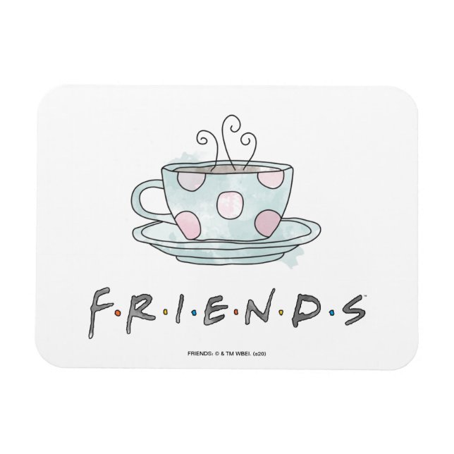Imán AMIGOS™| Acuarela de café Mug (Horizontal)