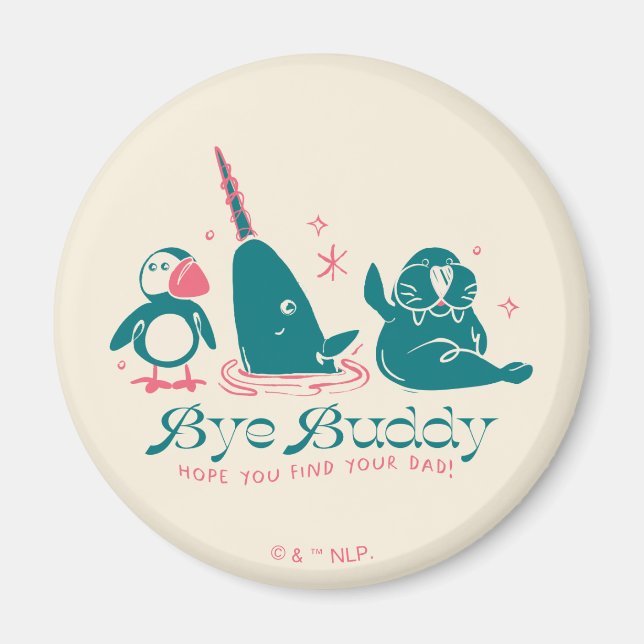 Imán Amigos Animales - Adiós, Buddy, espero que encuent (Frente)