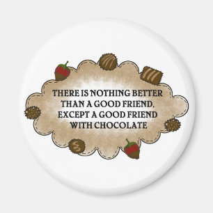 Imán Amigos con el chocolate
