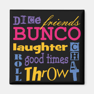 Imán Amigos de Bunco dados
