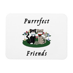 Imán Amigos de Purrrfect del gato