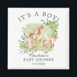 Imán Amigos de Woodland Baby Shower Favnet<br><div class="desc">Magnate de animales de bosque para una ducha Neutral para bebés. Artículos coincidentes disponibles en nuestra tienda.</div>