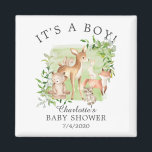 Imán Amigos de Woodland Baby Shower Favnet<br><div class="desc">Magnate de animales de bosque para una ducha Neutral para bebés. Artículos coincidentes disponibles en nuestra tienda.</div>