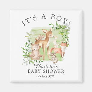 Imán Amigos de Woodland Baby Shower Favnet