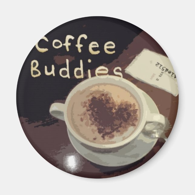 Imán amigos del café (Frente)