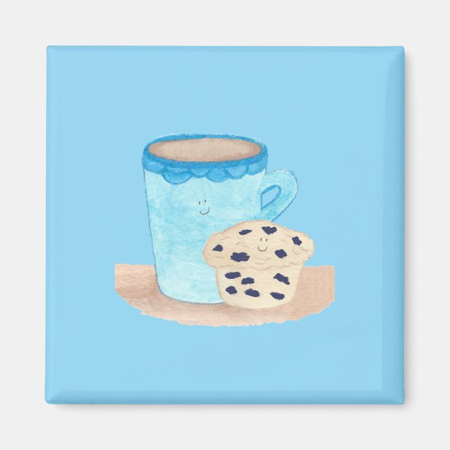 Imán Amigos del Café Edición Azul (Frente)