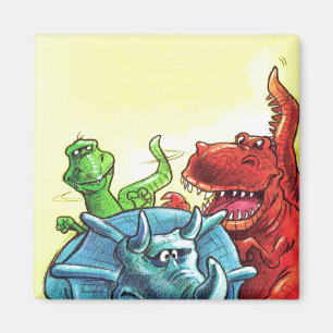 Imán Amigos del dinosaurio