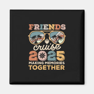 Imán Amigos del equipo de crucero 2025 haciendo recuerd