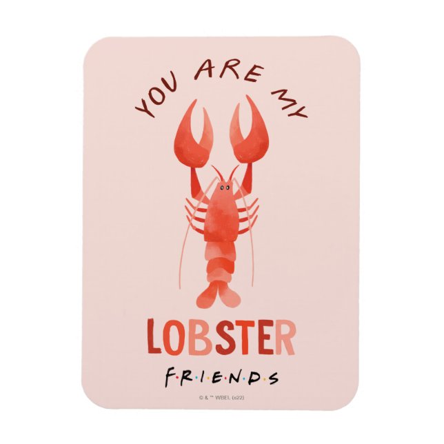 Imán AMIGOS™ | Eres Mi Gráfica De Acuarela De Lobster (Vertical)