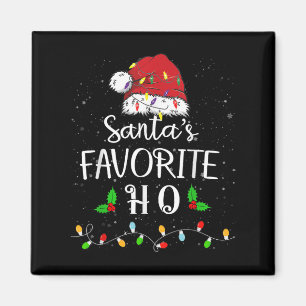 Imán Amigos Favoritos Ho Red Santa Hat Xmas Gracioso Cr