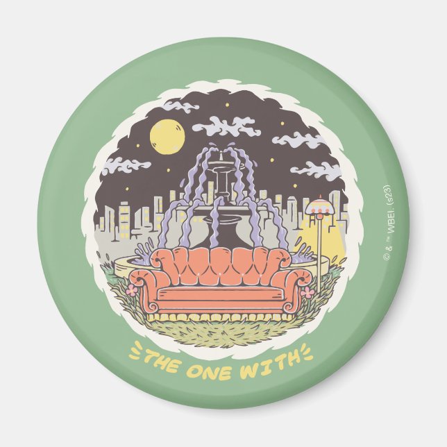 Imán AMIGOS™ | Fuente Personalizado (Frente)