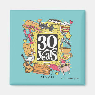 Imán AMIGOS™ Gráfico de 30 años