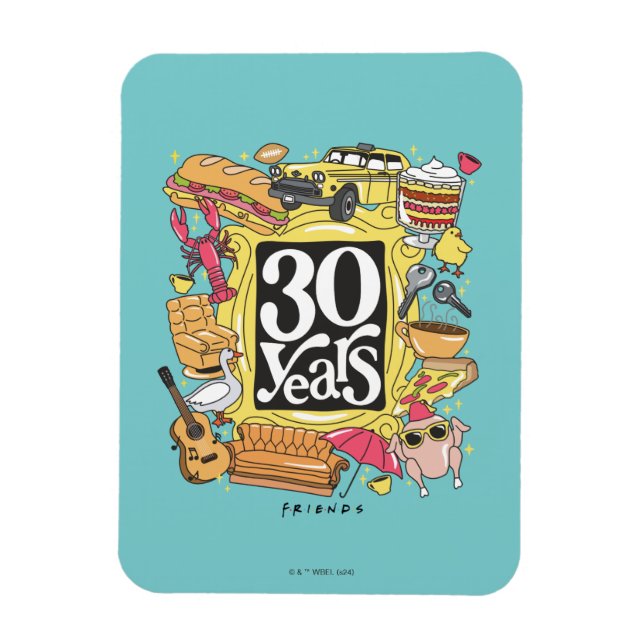 Imán AMIGOS™ | Gráfico de 30 años (Vertical)
