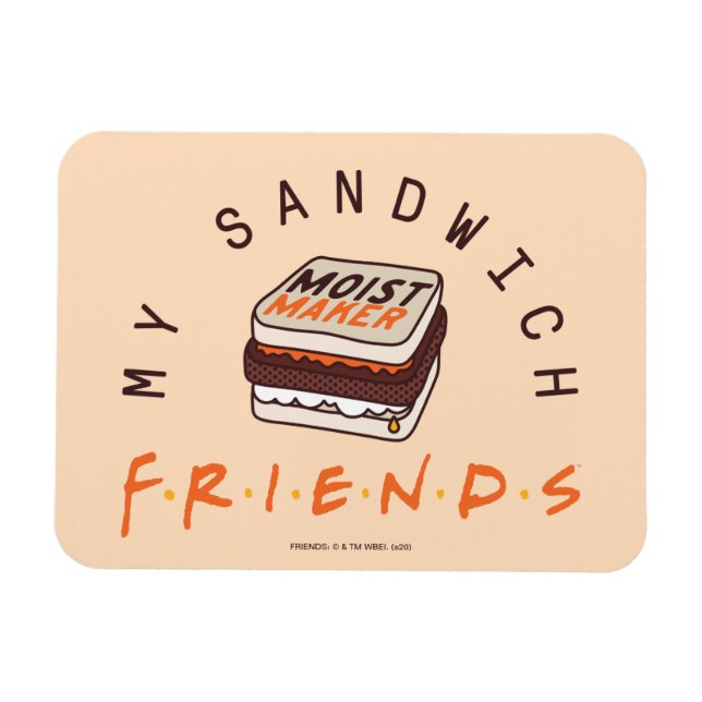 Imán AMIGOS™ | Mi sándwich (Horizontal)