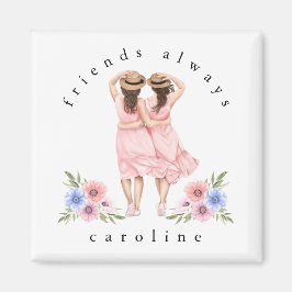 Imán Amigos modernos siempre Chicas Gorras Nombre