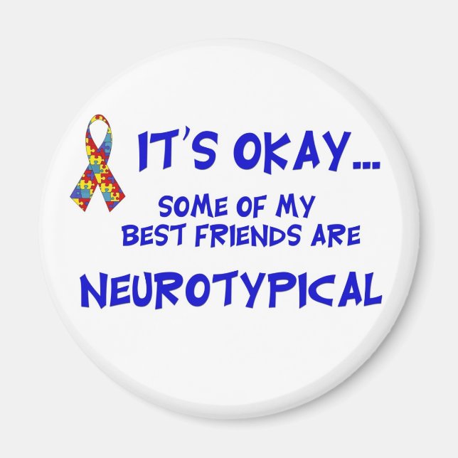 Imán Amigos neurotípicos (Frente)