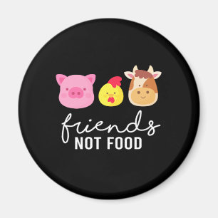 Imán Amigos, no comida Veganism Veganism, regalo de der