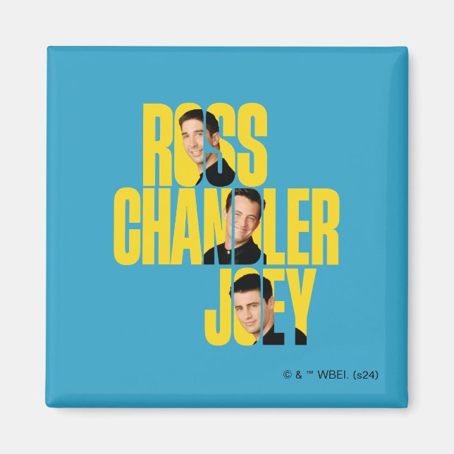 Imán AMIGOS™ | Ross, Chandler y Joey (Frente)